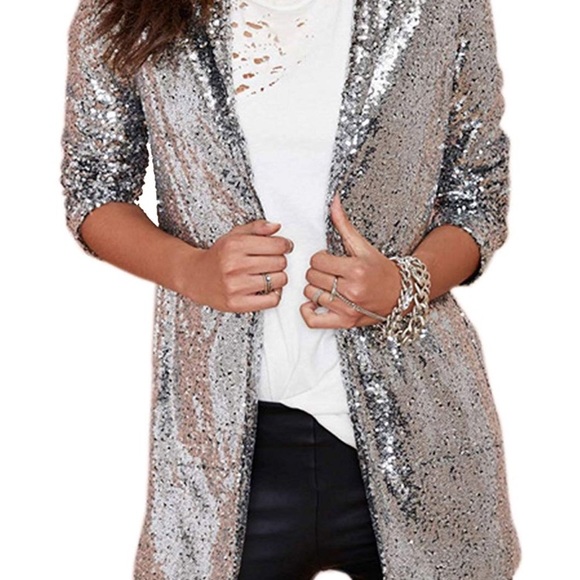 Rose gold sequin jacket - Picture 4 of 6